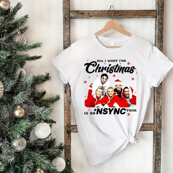 Gildan Shirts Nsync Reunion Tour Shirt All I Want For Christmas Is